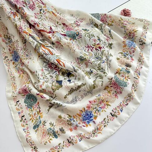 Women'S Geometric Animal Printed Scarf With Cotton And Linen Texture Shawl in Saudi Arabia