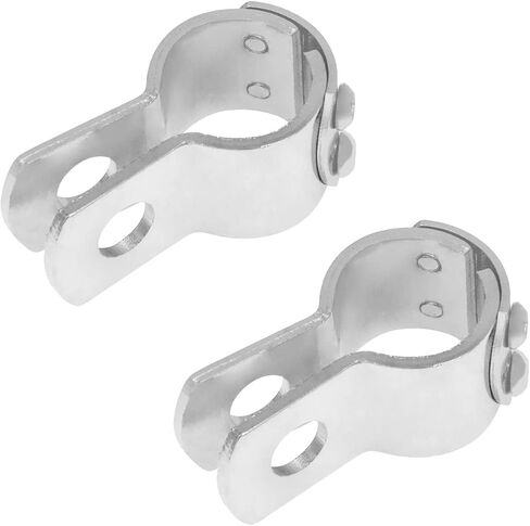 Highway Footpegs Clamps 1.25 inch Crash Bar Footpeg Bracket Universal Engine Guard Foot Pegs Mount Fit for Harley Indian and Orther Brands Chrome in Kuwait