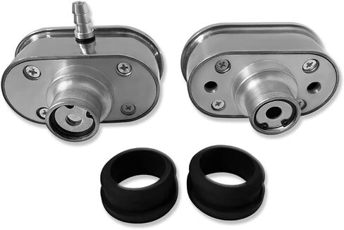 Polished Aluminum Finned Oval PCV Breather Combo Valve Cover Kit with Rubber Grommets in Saudi Arabia