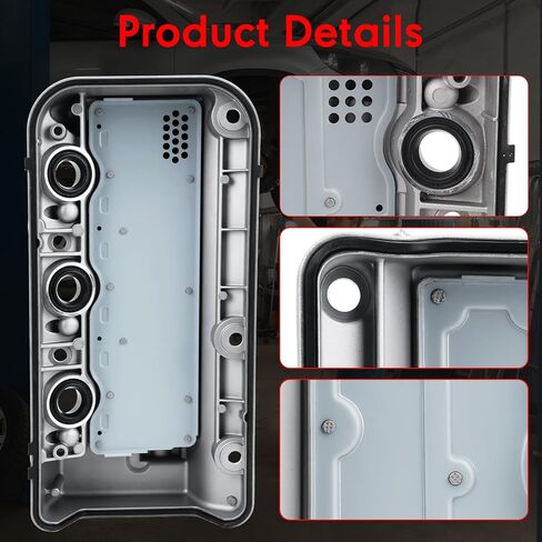 Front Rear Engine Valve Cover Compatible with 2008-2017 Honda Accord Crosstour Odyssey Pilot Ridgeline 3.5L,2012-2015 Acura TL RDX 3.5L,Replacement 12310-R70-A00,12310-R70-A10,264-491 in Kuwait