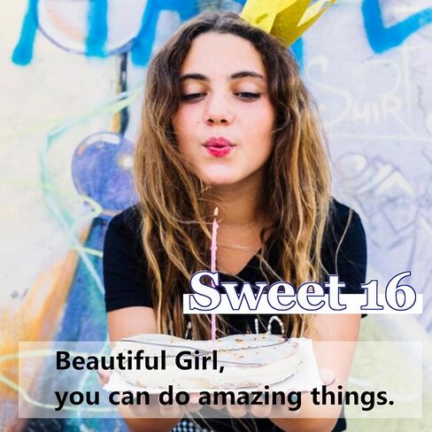 Ikacvb Sweet 16 Gifts For Girls Daughter Sister 16th Birthday Gifts For Girls Inspirational Sweet 16 Party Decorations in Kuwait