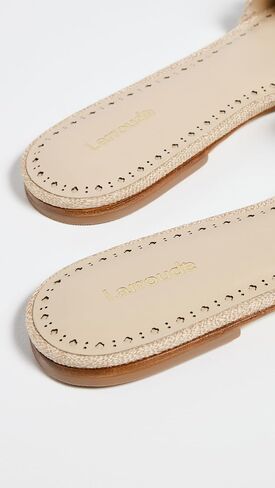 Larroudé Women's Ivy Ruffle Sandals in Saudi Arabia