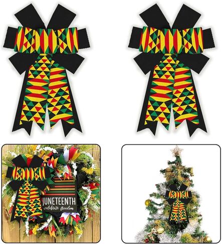 hying كبيرة الأقواس إكليل Juneteenth للباب الأمامي، إكليل الباب التاريخ الأسود، اكاليل الزهور الأمريكية الأفريقية الأفريقية القوس لديكور الحزب داخلي في الهواء الطلق جدار شجرة توبر لوازم الديكور زخرفة in Kuwait