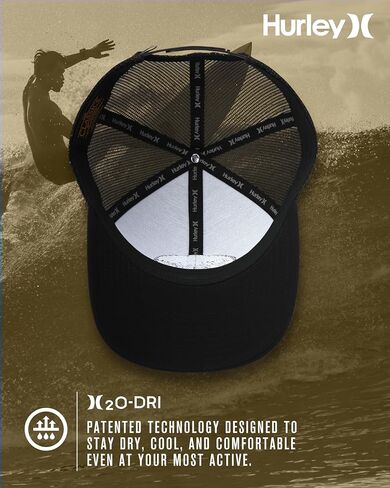 Hurley Mens' Hat - Beach Break Trucker Water Resistant Baseball Cap in Saudi Arabia