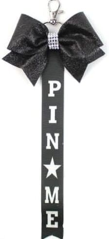 Borhmty Pin Me Cheer Bows Ribbon Keychain for Cheerleaders Cheerleading Gift for Toddler Girl Pin Keychain with Bow in Kuwait