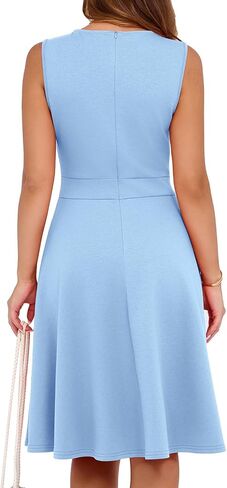 Fit and Flare Cocktail Dress for Women Wedding Guest Business Work Semi Formal A Line Dresses 2025 in Kuwait
