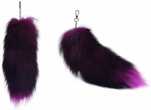 3 Pcs Fluffy false Tail Cosplay Tail Handbag Keychain Costume for Kids Adult Hook pendant in Saudi Arabia