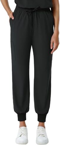 Scrubs Set for Women,Nurse Uniform Suit V-Neck Batwing Sleeve Top & Yoga Jogger Pants,Medical Uniform with 6 Pockets in Saudi Arabia