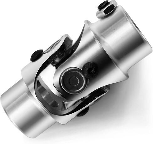 13/16"-36 Spline X3/4" Round Black Steering Universal Joint Single U Joint Shaft,Total Length: 83mm (3-1/4") in Saudi Arabia