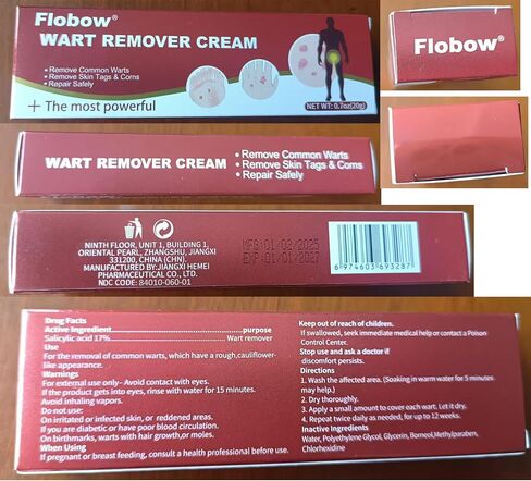 Wart Off Wart Remover Ointment,Genital wart Remover,Effective Treatment of Warts, Corns Spot Moles, Moles and Calluses, Wart Remover Cream for Face, Body (2PCS) in Kuwait