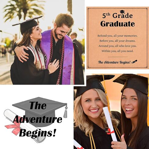Graduation Gifts for Her, Class of 2025 High School 5th 6th 8th Grade College Masters Degree Graduation Compass Bracelet Jewlry Gifts for Girls Women in Kuwait