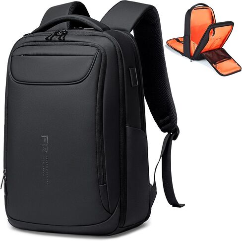 FENRUIEN Business Backpack for Men,Water Resistant Tech Backpack with Charger,Black Laptop Backpack 15.6 Inch in Saudi Arabia