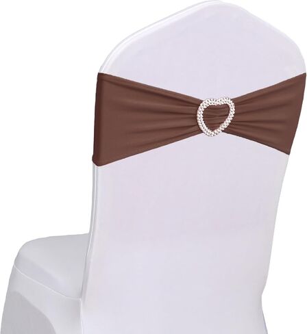 Sage Green Chair Sashes Bows 30 Pack Spandex Sage Chair Sashes Clearance with Heart Buckle Slider for Banquet Wedding Party Decorations in Saudi Arabia