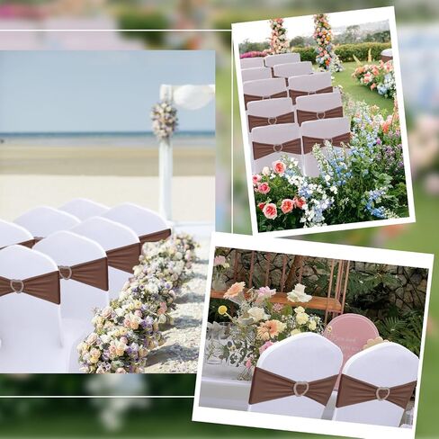 Sage Green Chair Sashes Bows 30 Pack Spandex Sage Chair Sashes Clearance with Heart Buckle Slider for Banquet Wedding Party Decorations in Saudi Arabia