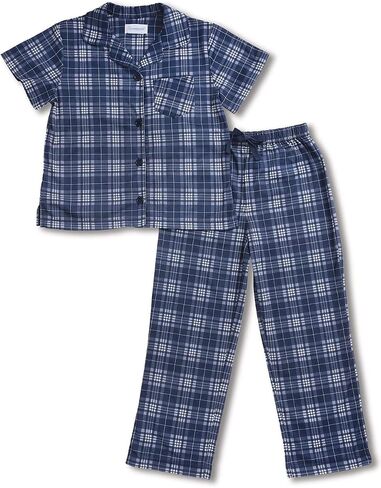 PajamaGram Pajamas for Kids - Kids Short Sleeve Button Down Pajamas with Pants in Saudi Arabia