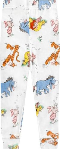 Disney 2 Piece Pajama Set - Mickey, Minnie, Pooh - Toddler Boys & Girls PJ Set, Short Sleeve Shirt & Pants - Official License in Saudi Arabia