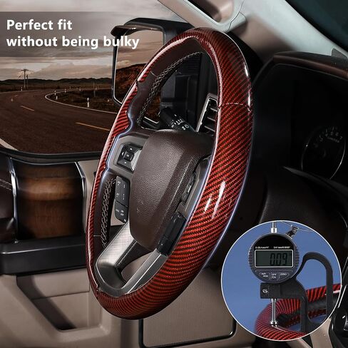 Steering Wheel Cover for Ford F150 2009-2014/ Ford Expedition 2015-2017, Car Steering Wheel Cover Protector Accessories for Ford (Black) in Kuwait