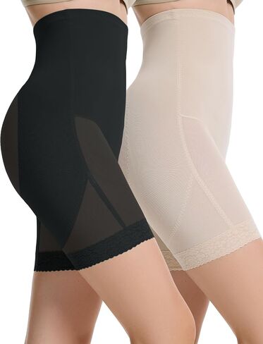 Tummy Control Shapewear Shorts Women High Waisted Body Shaper Butt Lifting Panties Thigh Slimmers Compression Girdle in Saudi Arabia