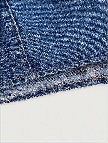 SHENHE Women's Halter Neck Denim Wrap Top Side Tie Backless Vintage Jean Top Shirt in Kuwait