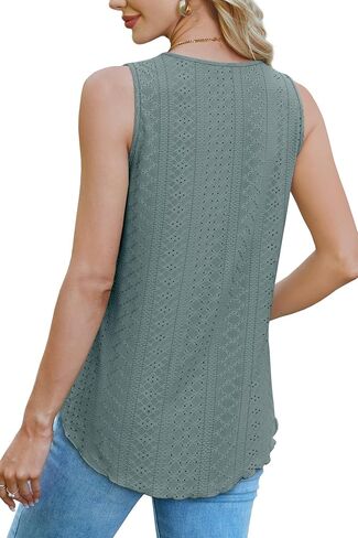 WEESO Womens Tank Tops Square Neck Sleeveless Beach Vacation Clothes Loose Fit Casual Summer Tops in Saudi Arabia