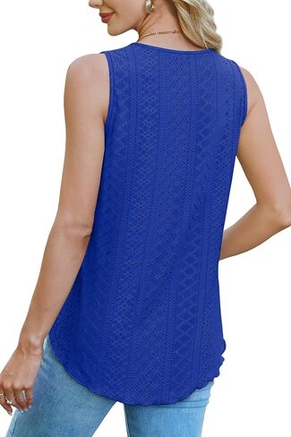 WEESO Womens Tank Tops Square Neck Sleeveless Beach Vacation Clothes Loose Fit Casual Summer Tops in Saudi Arabia