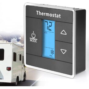 3316250.712 RV Single Zone Wall Thermostat for Dometic RV/Camper Conditioners - Precise Temperature Control w/Digital Display, Shock-Resistant for RVs and Trailers