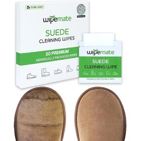 Shoe, Sneaker, Suede & Leather Cleaner Wipes Premium Wipes for Dirt, Stains, Scuffs & Care for All Footwear