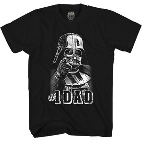 STAR WARS Darth Vader #1 Dad Father Men's Adult Graphic Tee T-Shirt