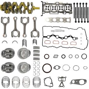 2.4L G4KJ Engine Rebuild Overhaul Kit w/Crankshaft Head Gasket Set,Piston Set Connecting Rods Fit for Kia Sportage Optima Sorento Hyundai Tuscon Sonata Santa Fe Sport 2.4L 2011-2019