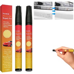 All Cars Magic Pen For Car Scratches, Magic Car Scratch Removal Pen, Car Paint Scratch Remover Pen, Quick Fix for Scratches and Paint Damage, Easy to Use, Fits All Car Colors (2Pcs)