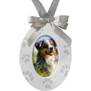 Green Pollywog Clay Paw Print DIY Ornament | Hanging Decoration with Air-Dry Clay Kit | Extra-Large Imprint Keepsake for Pets