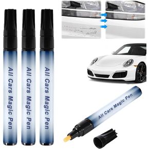 All Cars Magic Pen - Car Scratch Repair Pen Set, Quick Fix for Scratches and Paint Damage, Easy to Use, Fits All Car Colors, Before Use, Press Until the Liquid Comes Out. (2Pcs)