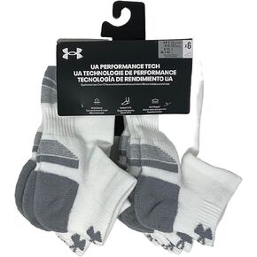 Under Armour Men's UA Performance Tech Cushioned Low Cut Socks - 6 Pack