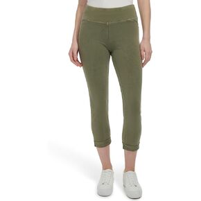 Andrew Marc Women's Mid Rise Slim Fit Cropped Legging