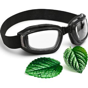 3D Dry Eye Relief Glasses with Moisture Pads and Comfortable Soft Cushion – Hydrating Silicone Dry Eye Masks with Hydrating Chamber Design, Universal Fit for Day and Night Use (Transparent)