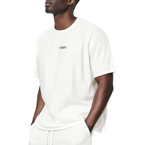 KlothoMAIA Men’s Padel Tennis Sport Graphic T-Shirt,Oversize,Cotton Fabric