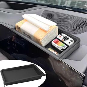 Tacobro Center Center Console Dashboard Storage Organizer متوافق مع BMW X5 G05/ X6 G06/ X7 G07 الملحقات ، X5 G05/ X7 G07 2023-2025 2026 ، X6 G06 2023-2026 إدراج داخلي خلف شاشات الشاشة
