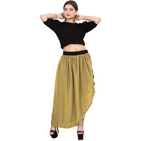 Belly Dance Chiffon High Low Skirt Asymmetrical Skirt Ballet Dance Skirt C41