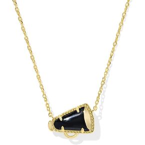 Kendra Scott, Womens, Cheer Short Pendant Necklace, Black Agate, One Size