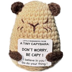 Mini Capybara for Girls, Boys, Best Friend, Thank You Gift for Mother's Day, Teacher's Day, Graduation Ceremony, Emotional Support Capybara