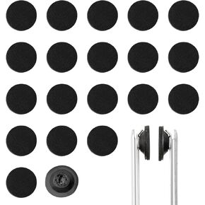 20 Pcs Eyeglass Cleaner Brush Pad for Fingerprint Removal, Circle Designed but Made for Peeps Replacement Pads and Well Compatible with Peeps CarbonKlean Eyeglass Cleaner
