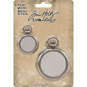 Tim Holtz, Advantus Pocket Watch, silver