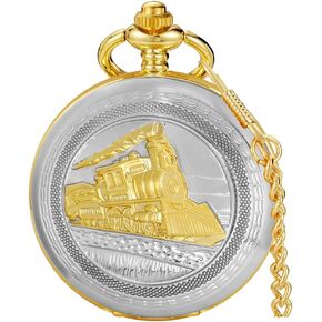عتيقة الجيب من الدراجات النارية الشرير ساعة الكوارتز البخار البخار قطار الجيب الساعات الرجال هدية للنساء لعيد ميلاد عيد الميلاد