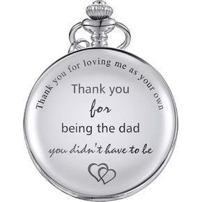يعرض Tatuo Dad Watch For For Faw في القانون ، Thousdad شكرًا لك على حبك لي كما ساعة جيب الكوارتز الخاصة بك للأب