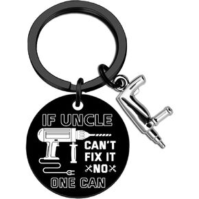 Fathers Day Gag Gifts for Men Uncle Special Birthday Gifts for Men Uncle Keychains Birthday Christmas Thanksgiving Father's Day Encouragement Appreciation Presents for Him Keyrings