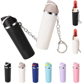 Cute Mini Cup Keychain Compatible with Owala Water Bottle, Tumbler Cup Lip Balm Holder Keychain