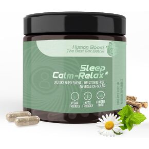نوم هادئة الاسترخاء - مكملات النوم الممتازة مع Ashwagandha KSM -66 ، فيتامين B5 ، L theanine ، و Lemon Balm - يعزز نومًا عميقًا ، توازنًا مزاجيًا ، الانتعاش ، والاسترخاء - 60 كبسولات نباتية