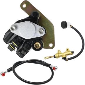 5VM-2583V-00-00 Rear Brake Caliper with Hose and Master Cylinder Replacement for Yamaha Blaster 200 YFS200 2003 2004 2005 2006