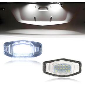 LED لوحة ترخيص ضوء متوافق مع Acura 2007-2012 MDX Hon-Da Civic Sedan Pilot Pilot Sedan 4-Door فقط ، [DOT]