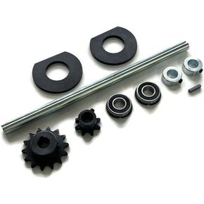 5/8 "× 12" طقم jackshaft الكامل لـ Go Kart Cart/Mini Bike - 40/41/420 سلسلة